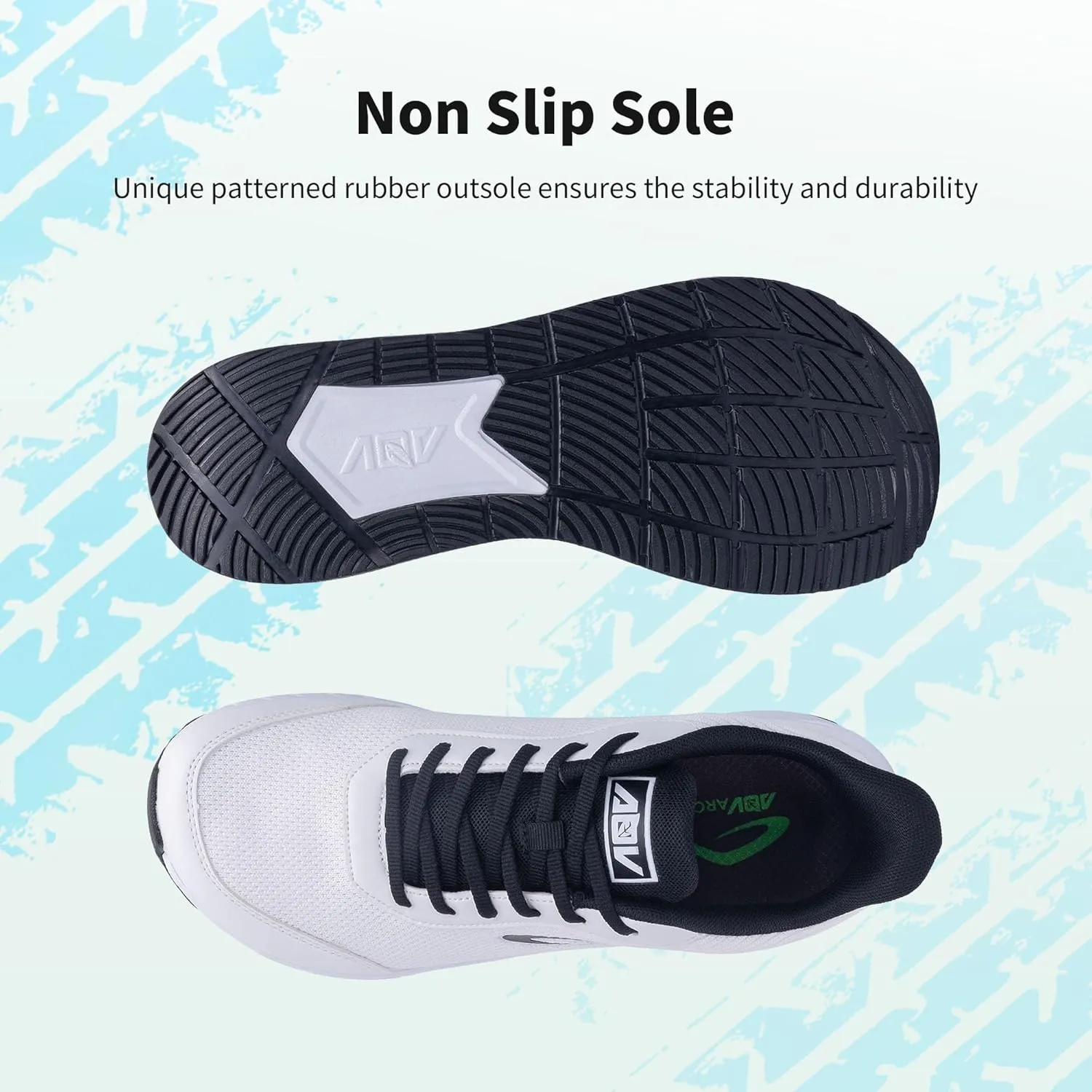 Wide Toe Box Shoes for Men Arch Support Walking Shoes Plantar Fasciitis Orthotic Tennis Sneakers