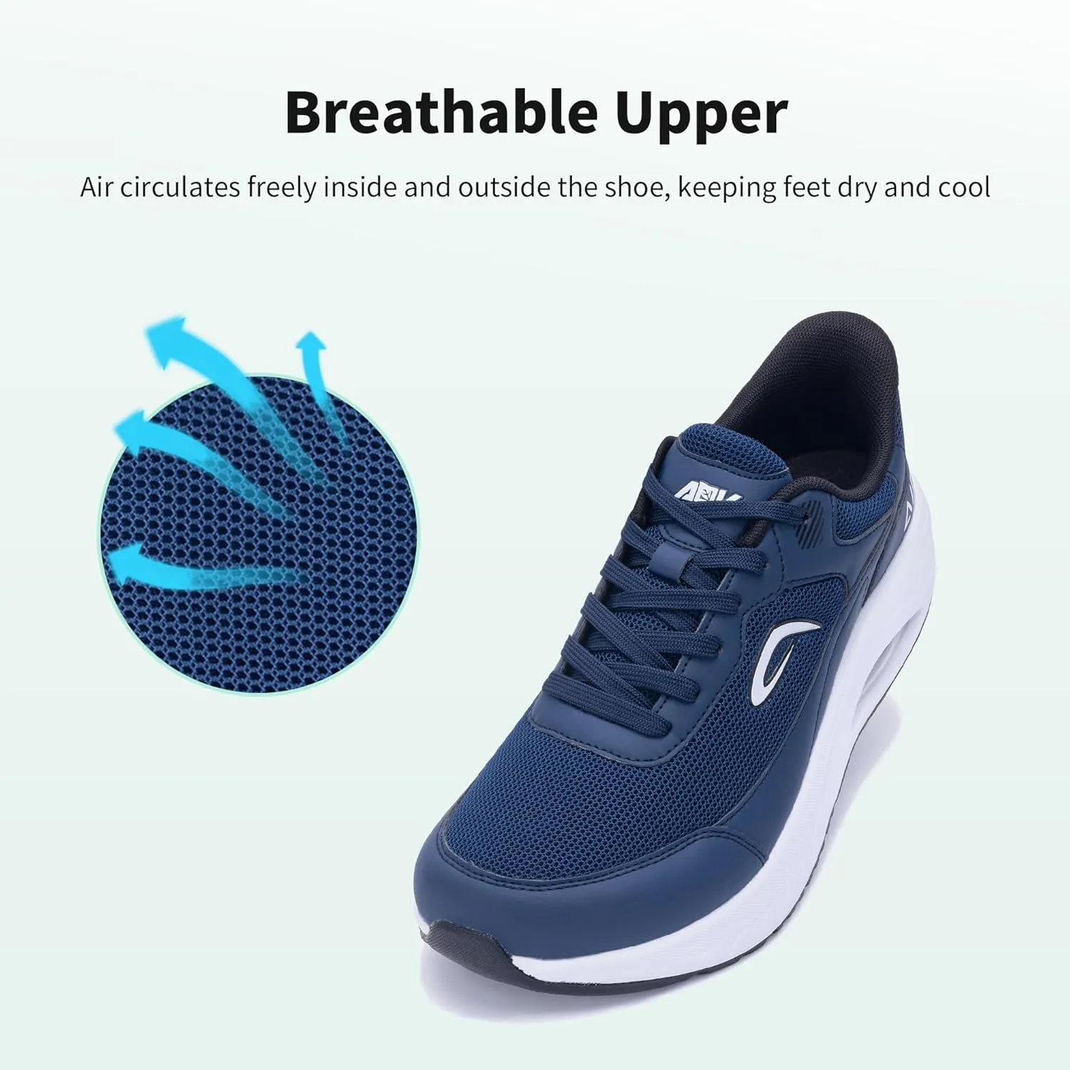 Wide Toe Box Shoes for Men Arch Support Walking Shoes Plantar Fasciitis Orthotic Tennis Sneakers