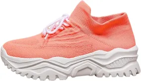 Wide Toe Box Sneakers Women Fashion Platform Chunky Sneakers Loafers Comfortable Breathable Wedge Walking Sport Casual Shoes Mesh Slip On Walking Shoes