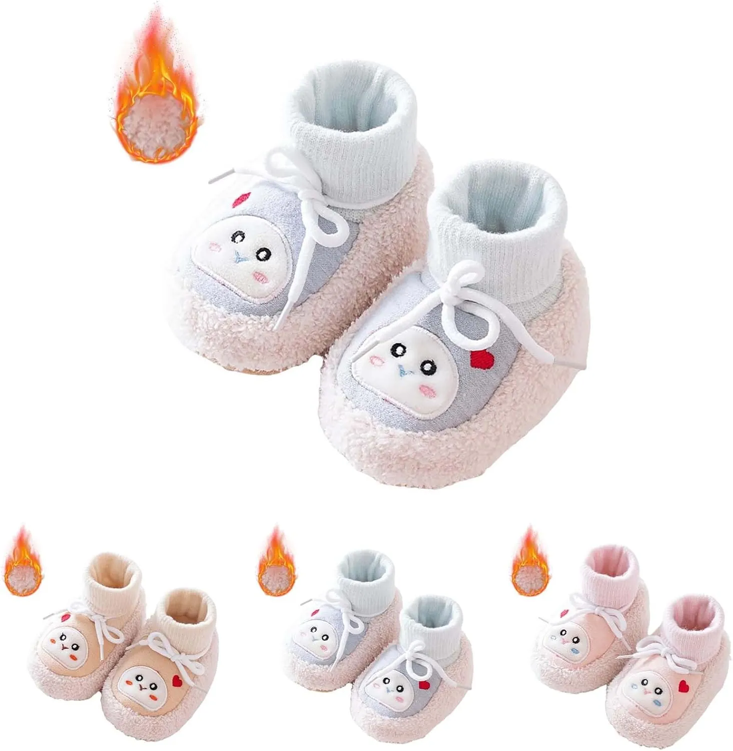 Winter Infant Toddler Shoes Boys Girls Baby Shoes Soft Sole Slip On Shoes Cute Animal Decoration 12 Months Shoes Boy