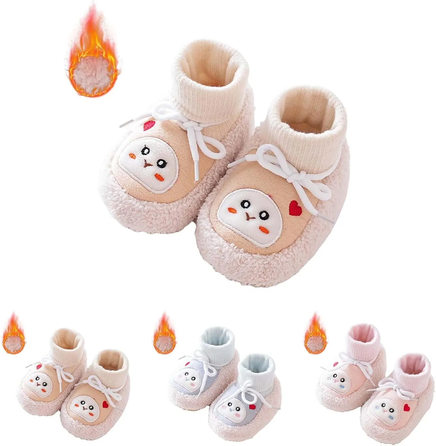 Winter Infant Toddler Shoes Boys Girls Baby Shoes Soft Sole Slip On Shoes Cute Animal Decoration 12 Months Shoes Boy