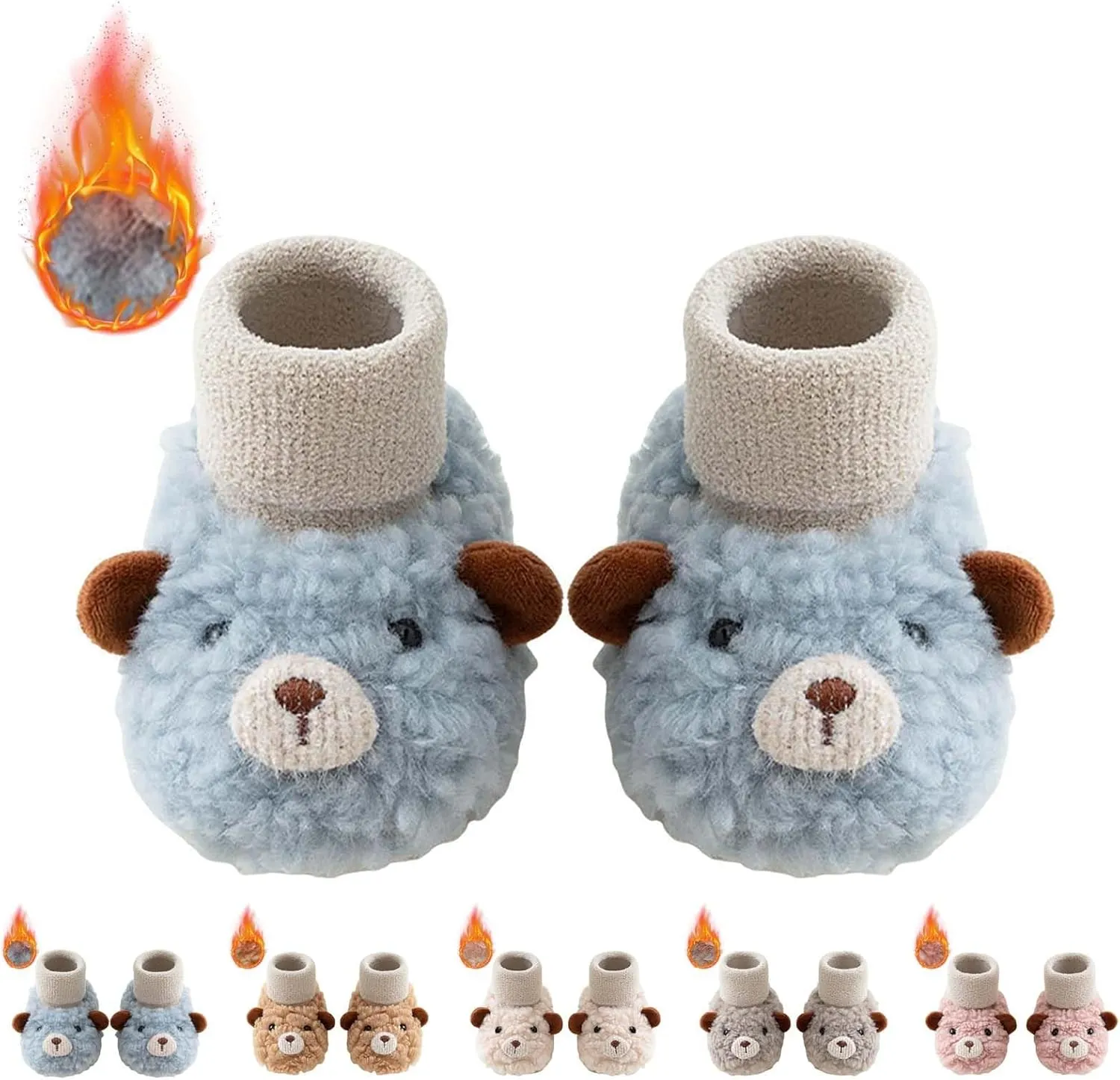 Winter Infant Toddler Shoes Boys Girls Baby Shoes Soft Sole Slip On Shoes Cute Animal Decoration Toddler Shoe Size 4