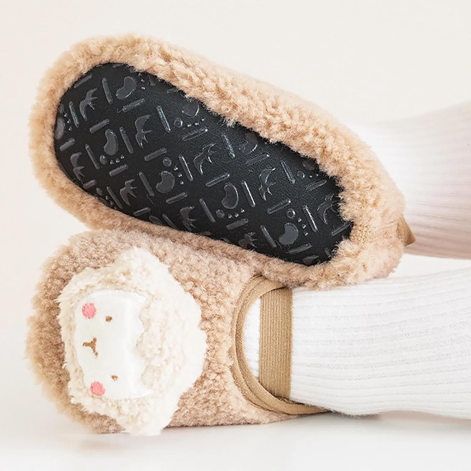 Winter Infant Toddler Shoes Boys Girls Baby Shoes Soft Sole Slip On Shoes Cute Animal Decoration Warm Boys Shoes Size 12
