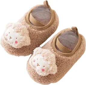 Winter Infant Toddler Shoes Boys Girls Baby Shoes Soft Sole Slip On Shoes Cute Animal Decoration Warm Boys Shoes Size 12
