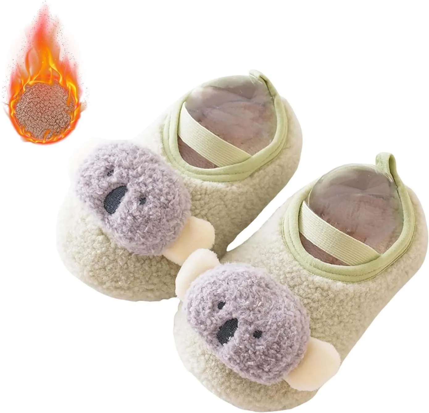 Winter Infant Toddler Shoes Boys Girls Baby Shoes Soft Sole Slip On Shoes Cute Animal Decoration Warm Boys Shoes Size 12
