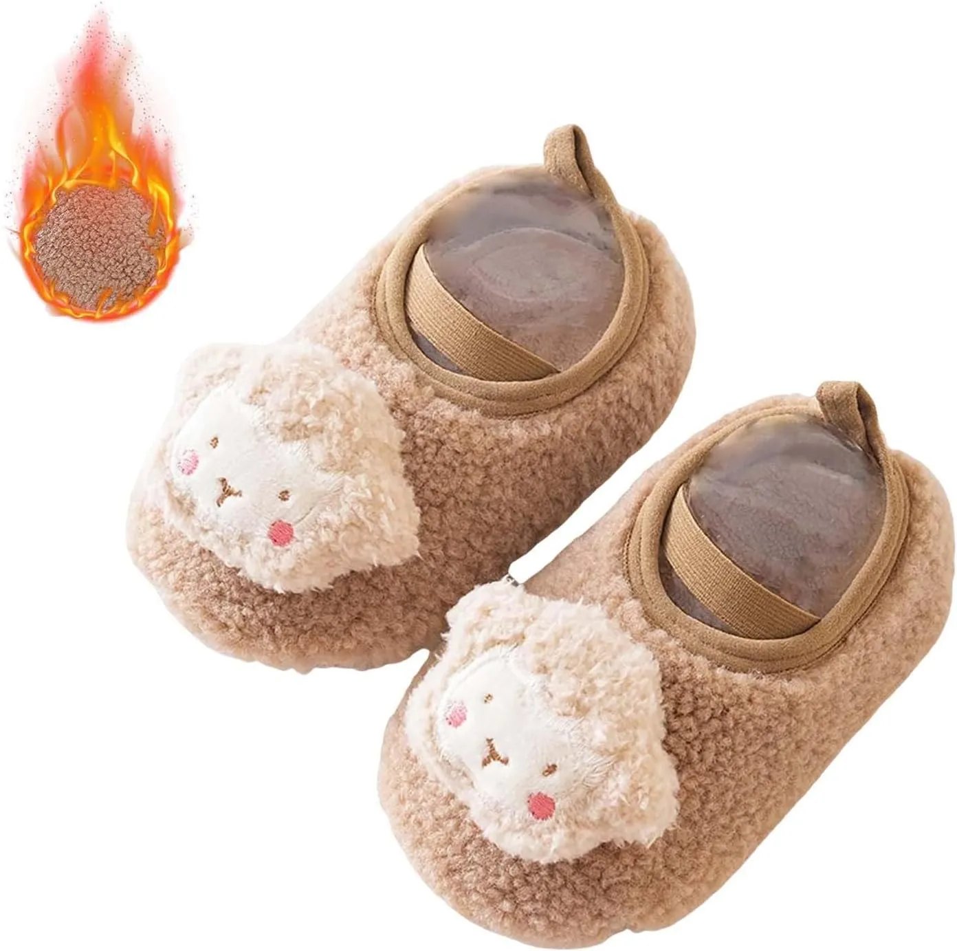 Winter Infant Toddler Shoes Boys Girls Baby Shoes Soft Sole Slip On Shoes Cute Animal Decoration Warm Boys Shoes Size 12