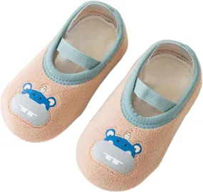 Winter Infant Toddler Shoes Boys Girls Baby Shoes Soft Sole Slip On Shoes Cute Animal Decoration Warm Kids High Tops
