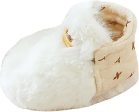 Winter Infant Toddler Shoes Boys Girls Baby Shoes Soft Sole Slip On Shoes Cute Animal Decoration Warm Toddler Buys Shoes