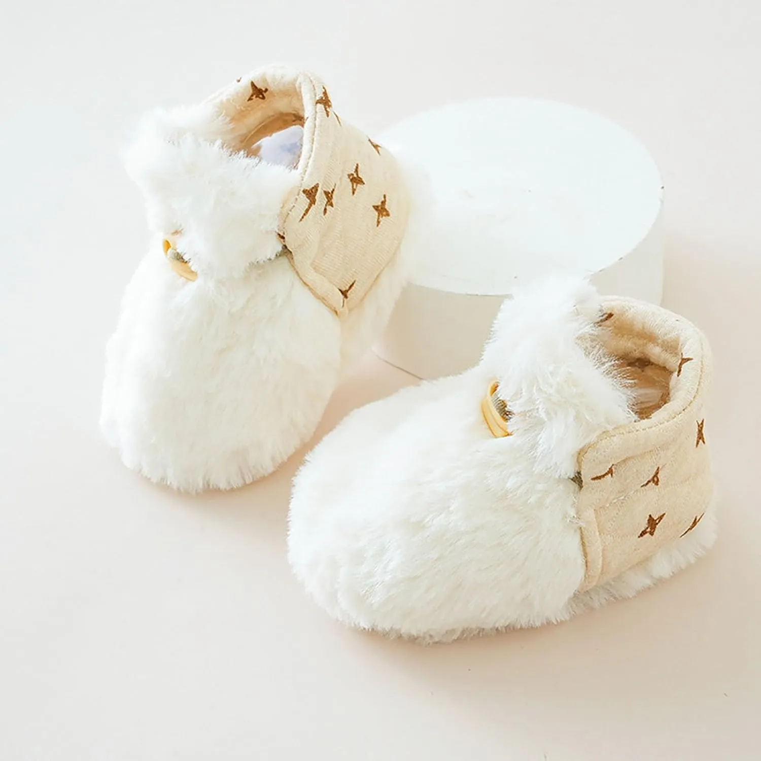 Winter Infant Toddler Shoes Boys Girls Baby Shoes Soft Sole Slip On Shoes Cute Animal Decoration Warm Toddler Buys Shoes