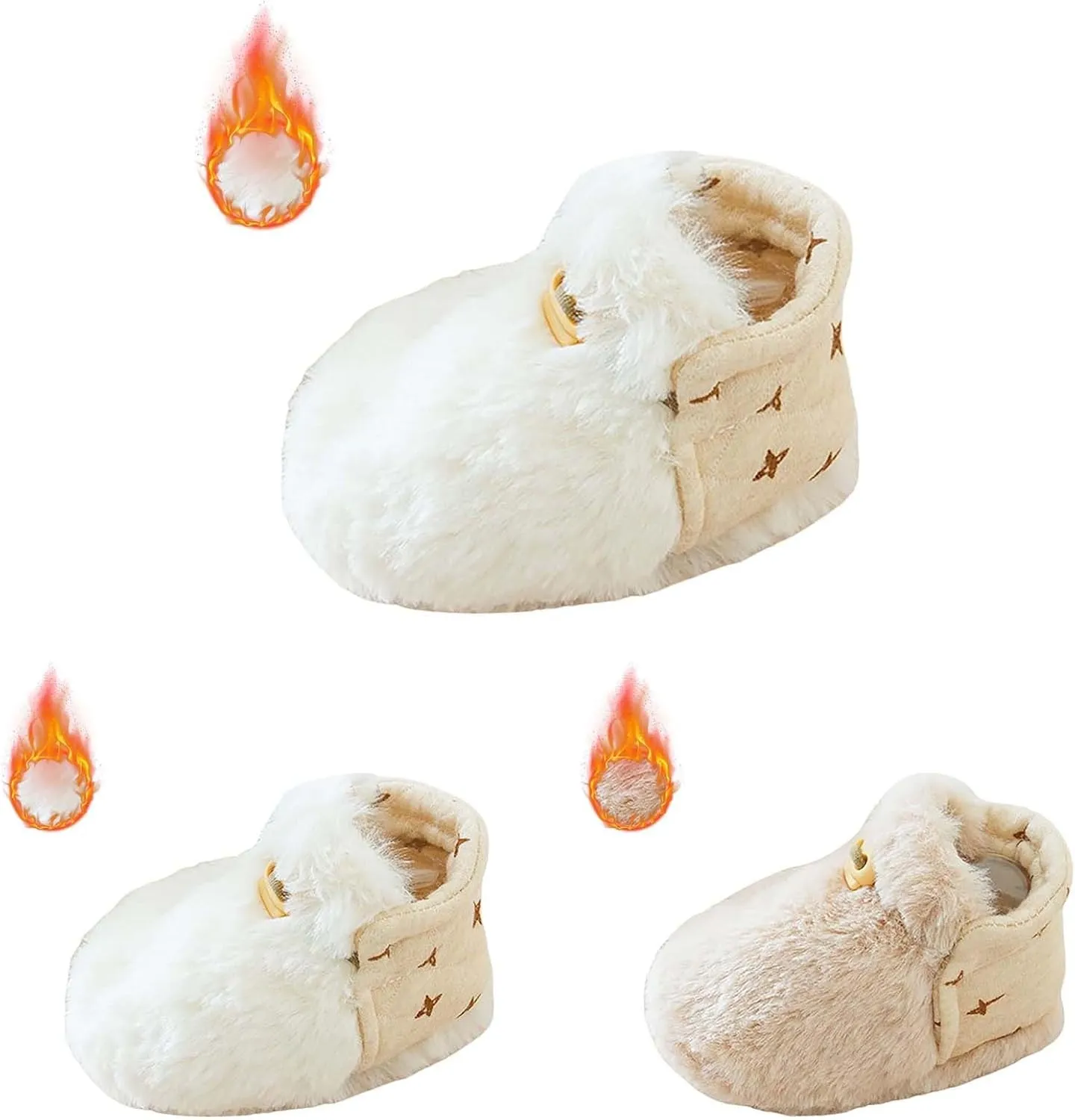 Winter Infant Toddler Shoes Boys Girls Baby Shoes Soft Sole Slip On Shoes Cute Animal Decoration Warm Toddler Buys Shoes