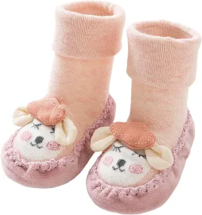 Winter Infant Toddler Shoes Boys Girls Baby Shoes Soft Sole Slip On Shoes Cute Animal Size 5 Toddler Boots Girls
