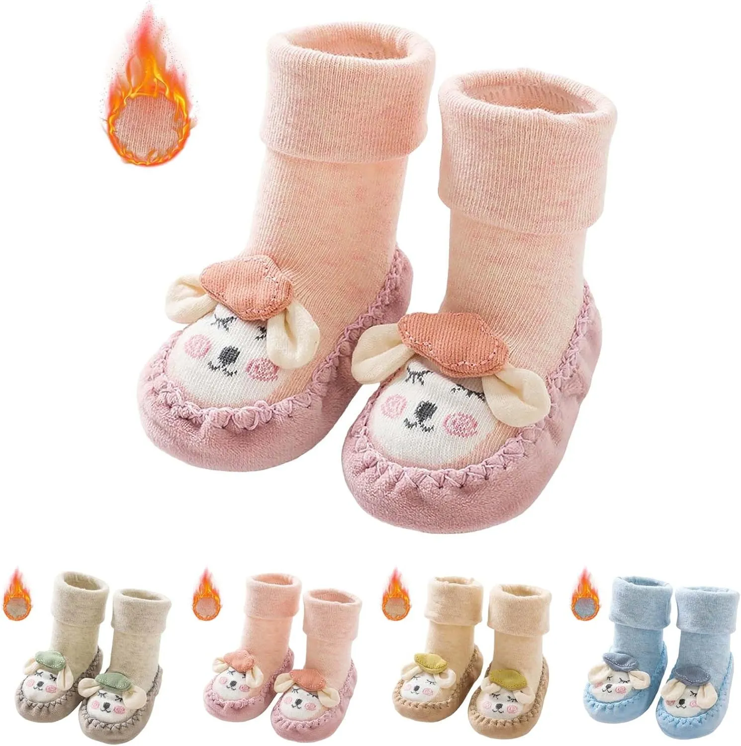 Winter Infant Toddler Shoes Boys Girls Baby Shoes Soft Sole Slip On Shoes Cute Animal Size 5 Toddler Boots Girls