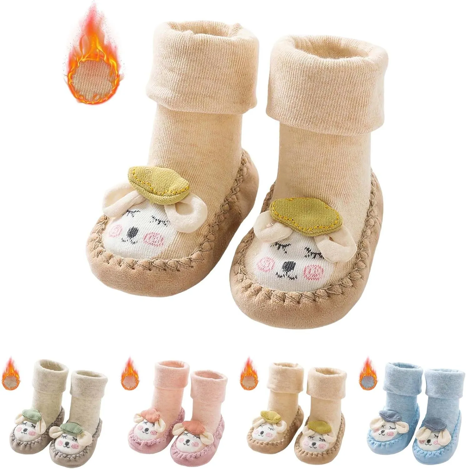 Winter Infant Toddler Shoes Boys Girls Baby Shoes Soft Sole Slip On Shoes Cute Animal Size 5 Toddler Boots Girls