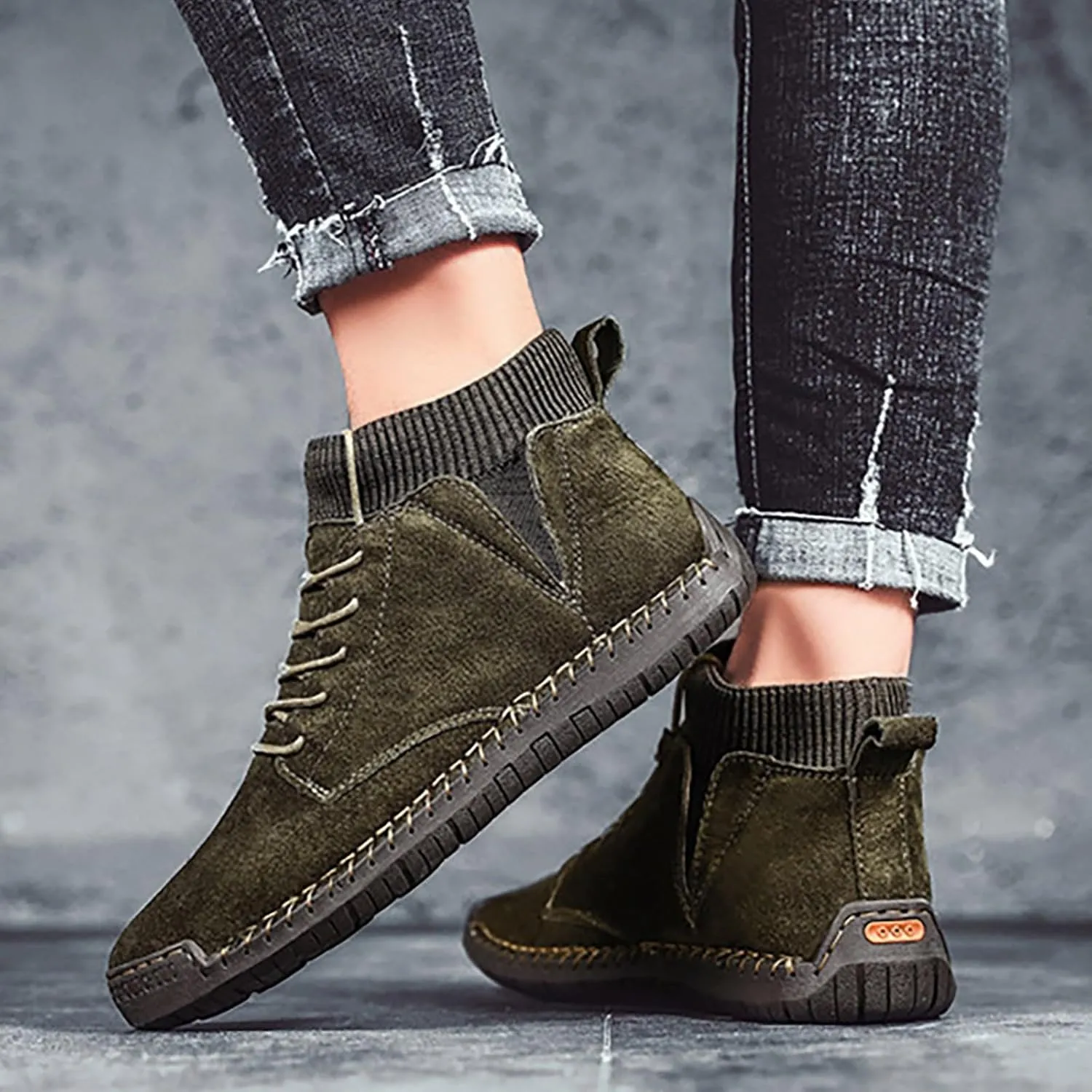 Winter Padded Men's British Large Size Casual Suede Handmade Foreign Trade Sport Shoes Sneaker for Men Mens Dress Shoes Men S