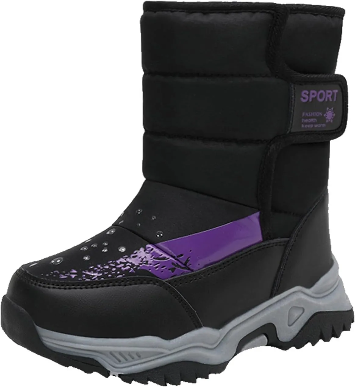 Winter Snow Boots for Girls & Boys Insulated Water Proof Shoes Anti Slip Cold Weather Rain Boots Toddler/Little Kid/Big Kids