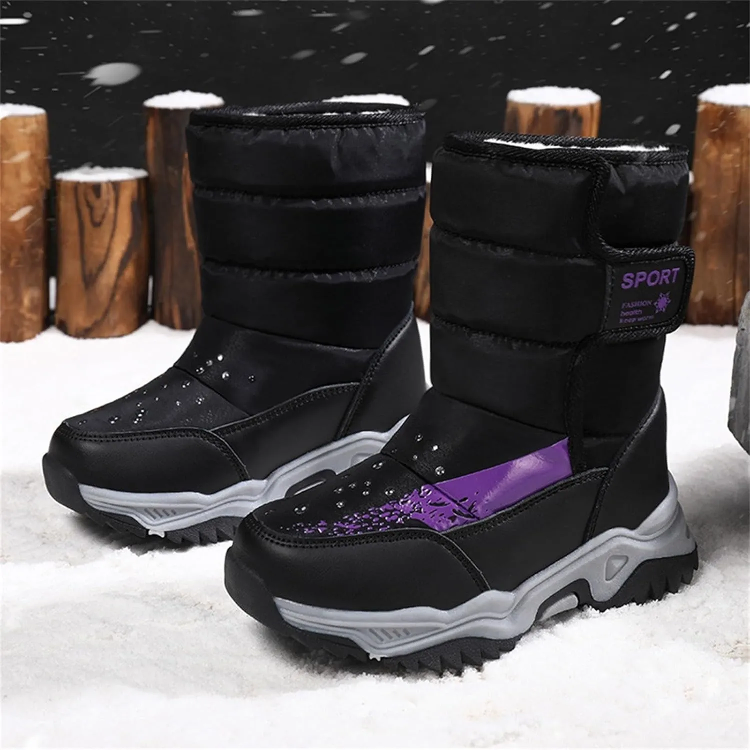Winter Snow Boots for Girls & Boys Insulated Water Proof Shoes Anti Slip Cold Weather Rain Boots Toddler/Little Kid/Big Kids