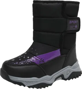 Winter Snow Boots for Girls & Boys Insulated Water Proof Shoes Anti Slip Cold Weather Rain Boots Toddler/Little Kid/Big Kids