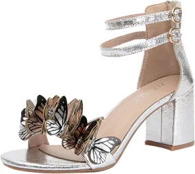 Women Heels Women's Open Toe Heeled Sandals Heel Dress Shoes for Women Womens Chunk Low Heel Pump Sandal