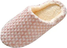 Women House Slippers Soft Comfortable Slip on Bedroom Slippers Warm Flat Household Casual Shoes Women Sliper