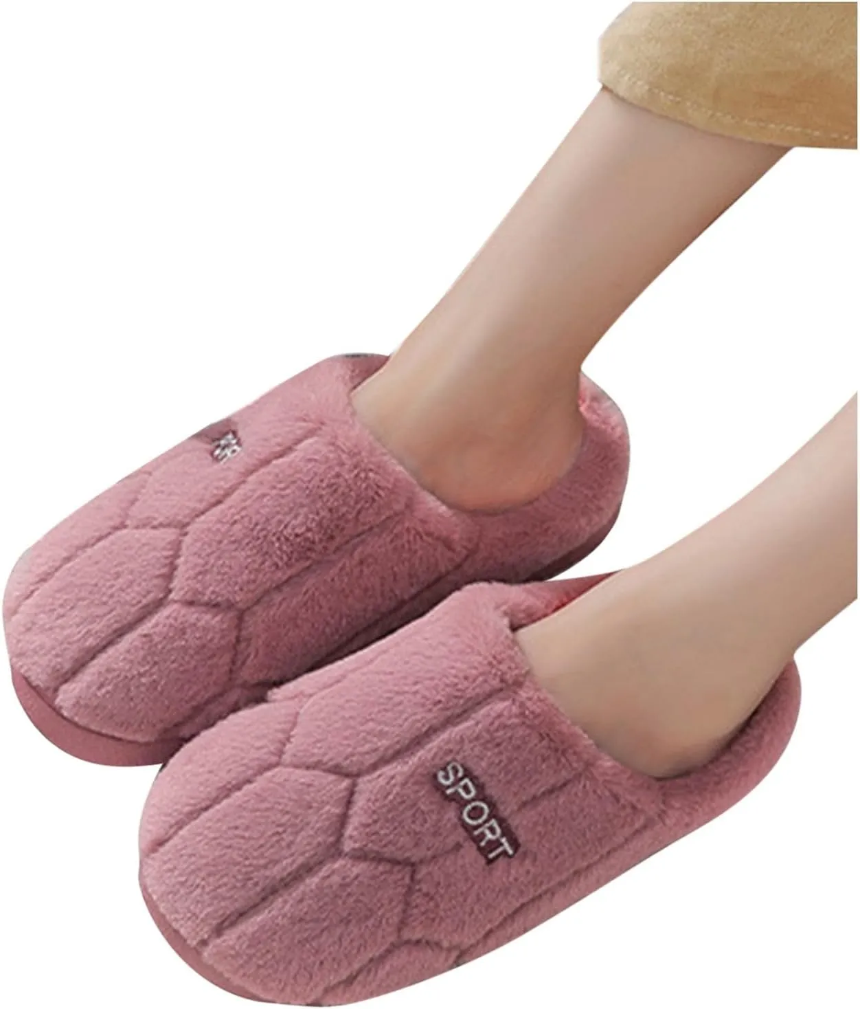 Women House Slippers Soft Comfortable Slip on Bedroom Slippers Warm Flat Household Casual Shoes Women Sliper