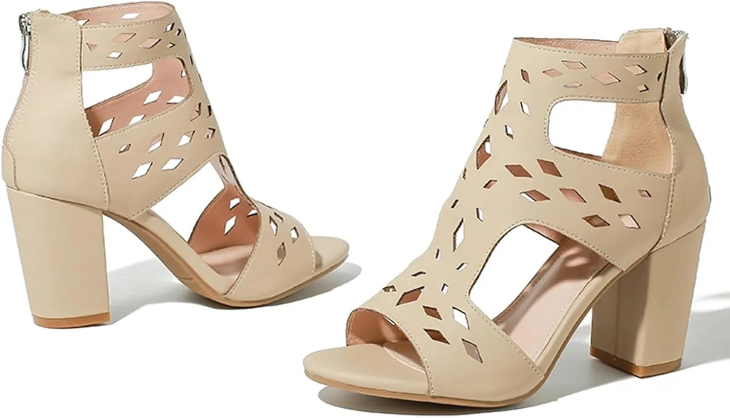 Women Sandals Fashionable And Simple Summer New Square Heel Thick Heel Open Toe Breathable Comfortable Sandals
