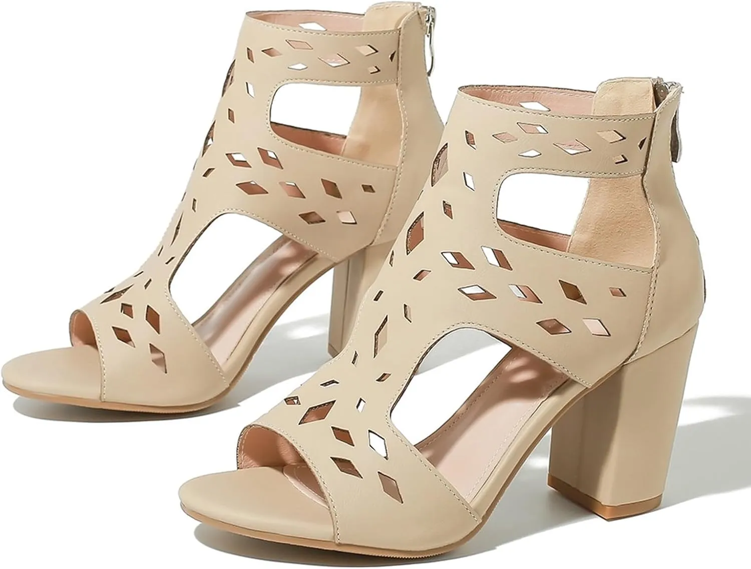Women Sandals Fashionable And Simple Summer New Square Heel Thick Heel Open Toe Breathable Comfortable Sandals