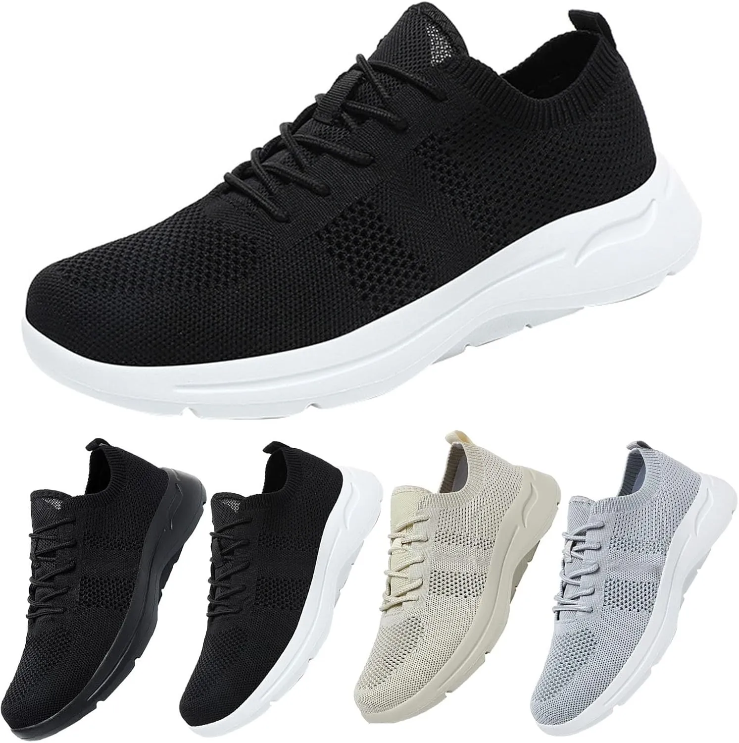 Women Walking Shoes Sock Sneakers Slip-On Breath Mens Dress Shoes Arch Support Casual Shoes for Fall Fashion Sneakers Waterproof Tennis Shoe Loafers Dress Shoe