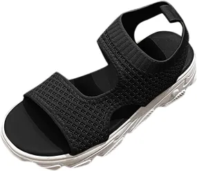 Women Wedge Sandals Comfortable Open-Toe Cork Casual & Dressy Summer Shoes Womens Low Wedges Platform Sandals