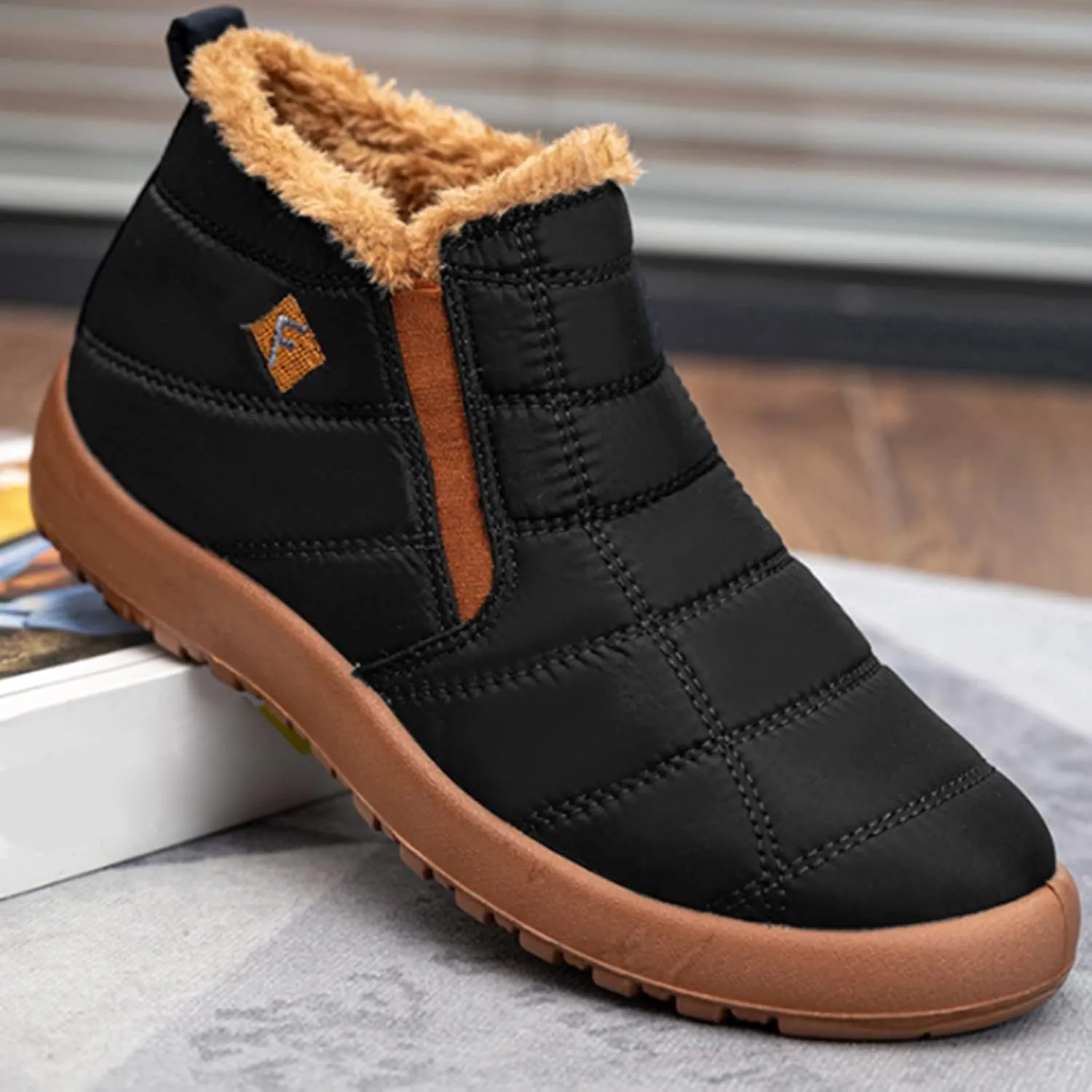 Women Winter Flat Water Velvet Warm Short Snow Boots Women S Wide Snow Boots