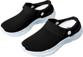Women's Backless Slip on Mesh Sneakers Shoes Womens Running Shoes Comfortable Men Casual Dress Shoes Platform Sneakers Waterproof Tennis Shoe Cross Trainer Shoe