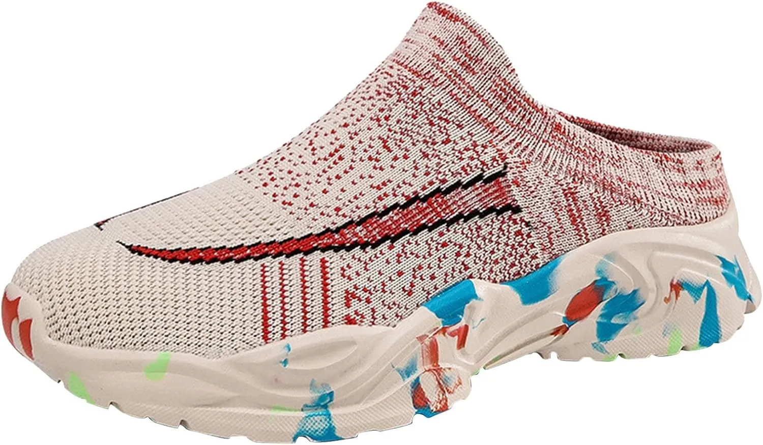 Women's Backless Walking Sneakers Summer Slip-on Running Shoes for Women Casual Ladies Casual Shoes Black Sneakers Tennis Shoe Cross Trainer Shoe
