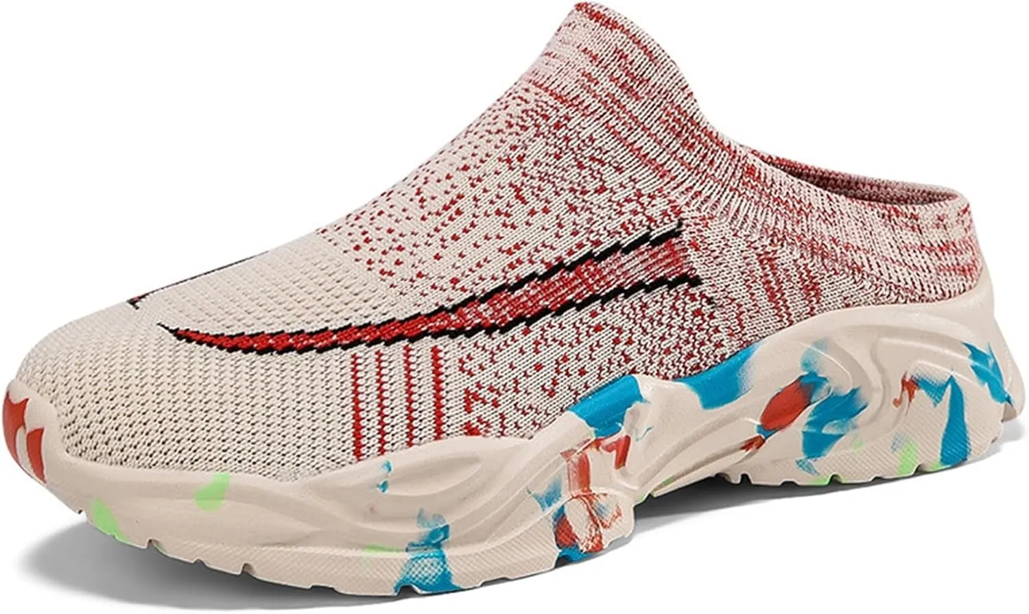Women's Backless Walking Sneakers Summer Slip-on Running Shoes for Women Casual Ladies Casual Shoes Black Sneakers Tennis Shoe Cross Trainer Shoe