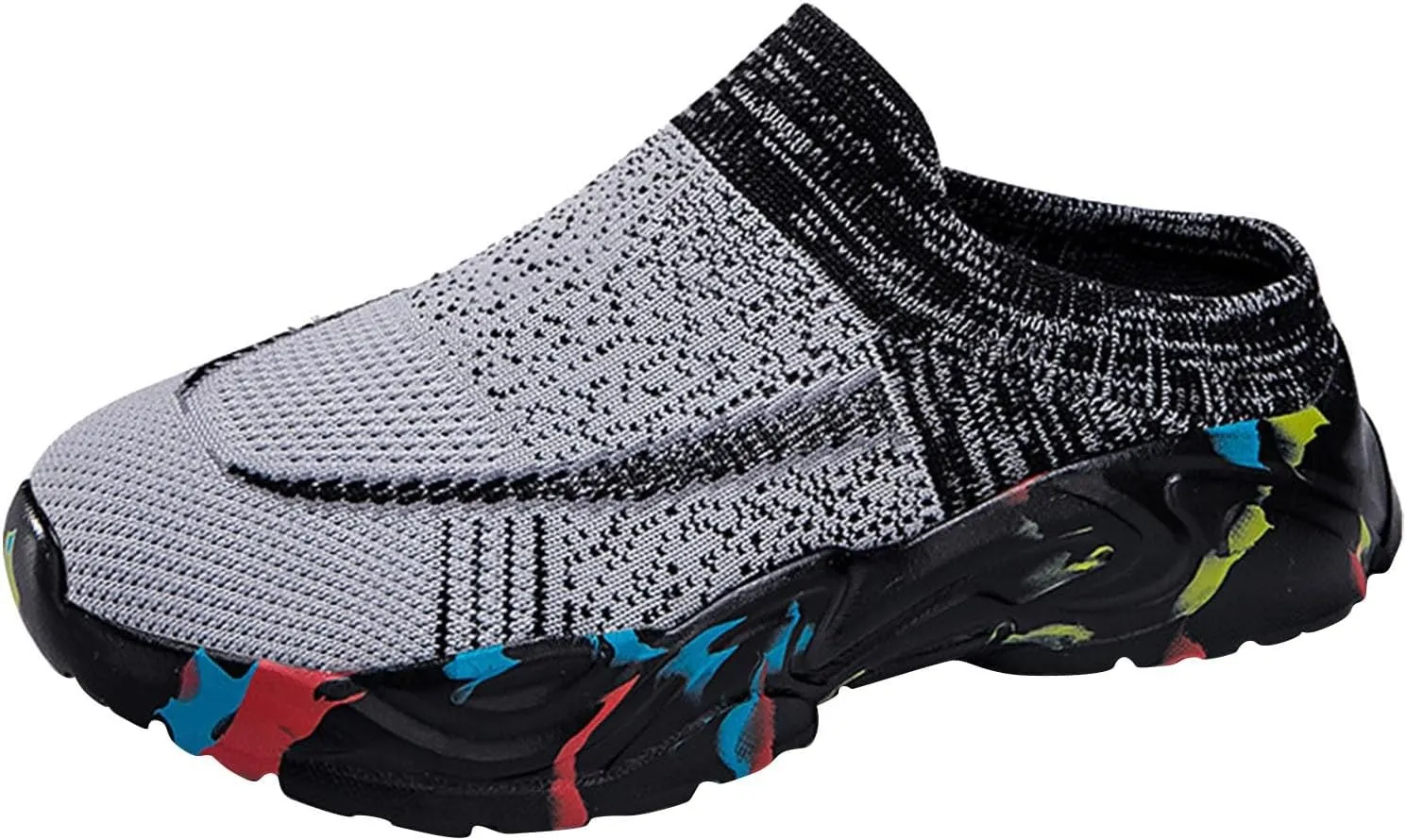 Women's Backless Walking Sneakers Summer Slip-on Running Shoes for Women Wide Dress Casual Shoes High Top Sneakers Black Tennis Shoe Loafers Casual Slip On