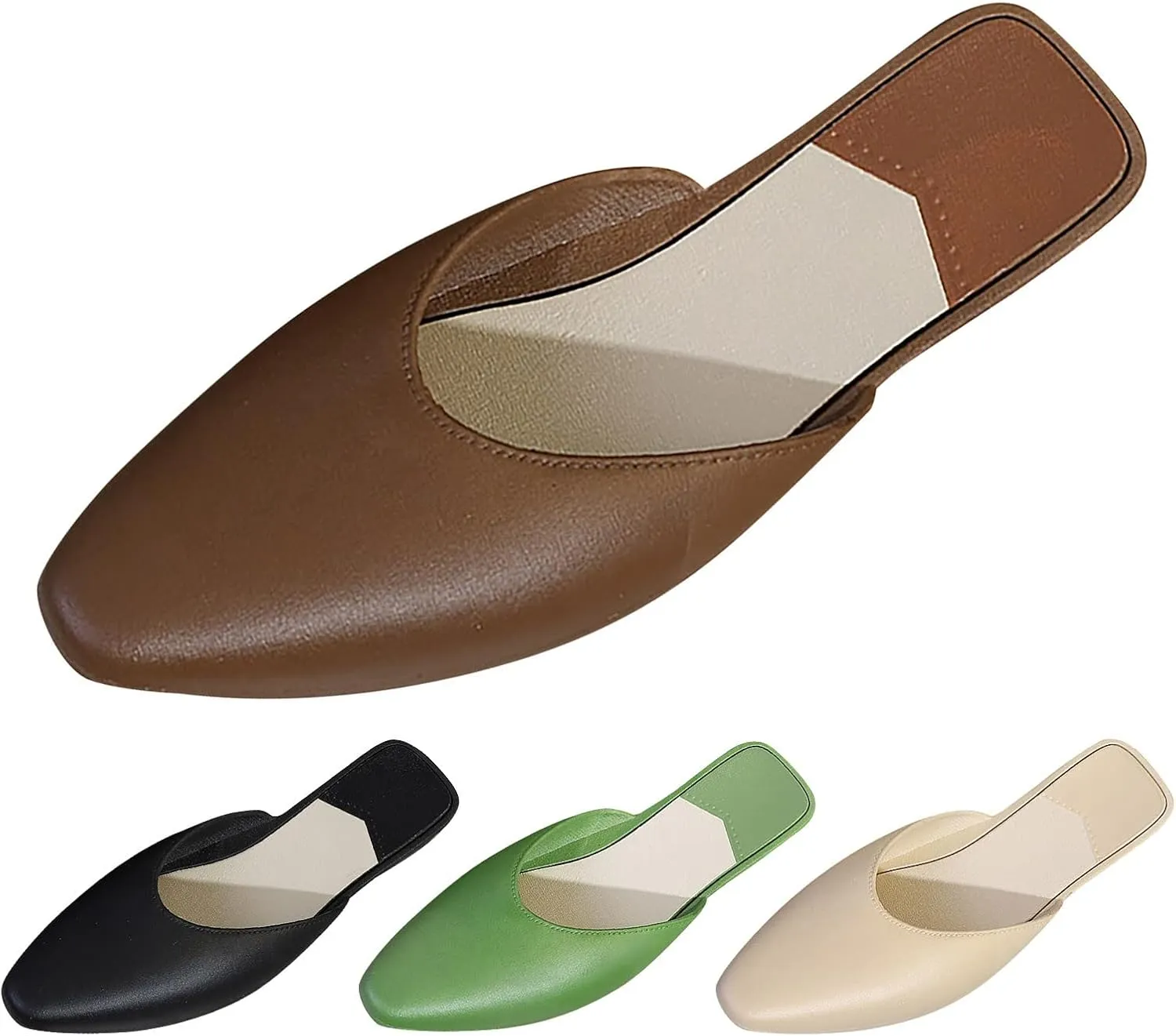 Womens Ballet Flat Summer Women's Fashionable Simple Pointed Toe for Beach Home and Outdoors Comfy Casual Ballerina Flat Shoes