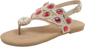 Women's Casual Flat Rome Shoes Summer Ladies Sandals Lightweight Buckle Clip Toe Beach Wedge Sandals for Women Shoes