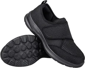 Women's Casual Walking Sneakers Diabetic Elderly Shoes Breathable Mesh Slip On Orthopedic Sneakers Lightweight Adjustable Easy On and Off Strap Summer Shoe for Swollen Feet Working Nurse Shoes