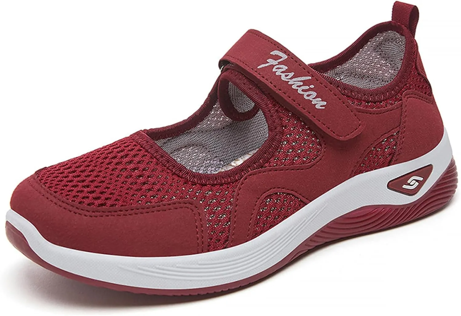 Women's Comfortable Working Nurse Shoes Closed Toe Non Slip Orthopedic Adjustable Sport Mesh Shoes