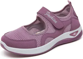 Women's Comfortable Working Nurse Shoes Closed Toe Non Slip Orthopedic Adjustable Sport Mesh Shoes