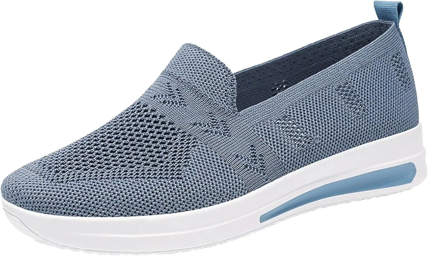Women's Cushion Sneakers Breathable Lightweight Mesh Hiking Shoes Low Top Slip On Tennis Shoes for Women