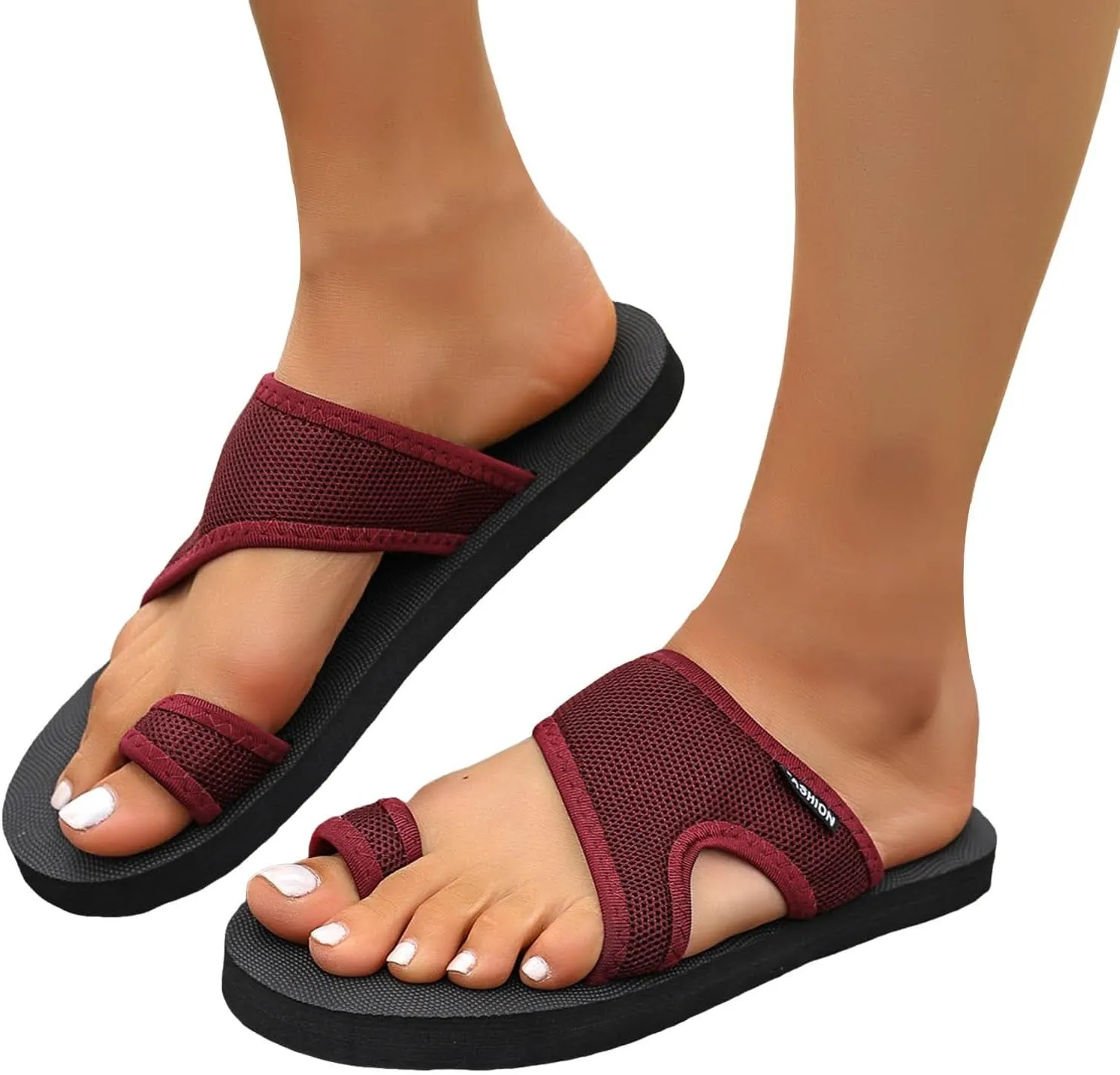Women's Dressy Flat Sandals Women's Spring And Summer Flat Toe Sandals Fashionable And Casual Open Heeled Beach