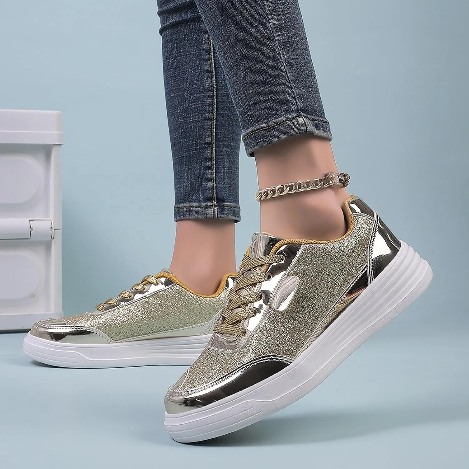 Womens Elastic Slip On Shoes Casual Comfortable Walking Sneakers Lightweight Canvas Flats Non Slip Loafers
