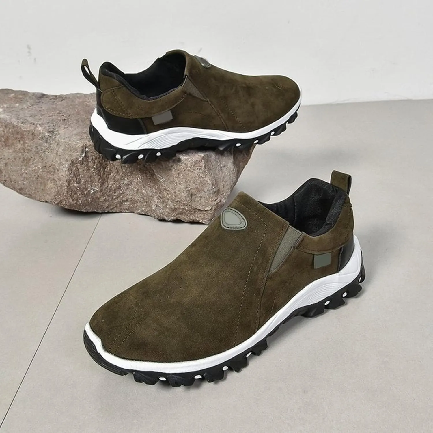 Women's Fashion Sneakers Non Slip Comfortable Hiking Shoes Slip On Orthopedic Shoes Arch Support Walking Shoes