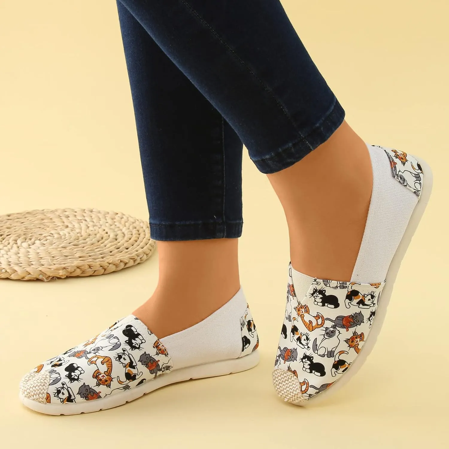 Women's Flats Round Toe Dressy Comfortable Slip on Women's Ballet Flat Shoes Ballerina Flats for Work