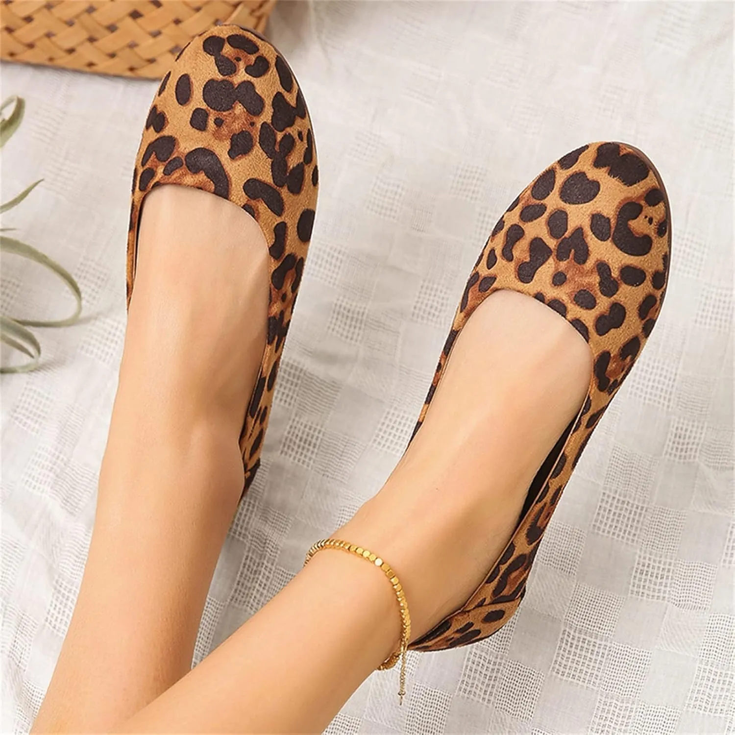Women's Flats Women's Pointed-Toe Ballet Flat Knit Flat Shoes for Women Comfortable Womens Dress Shoes