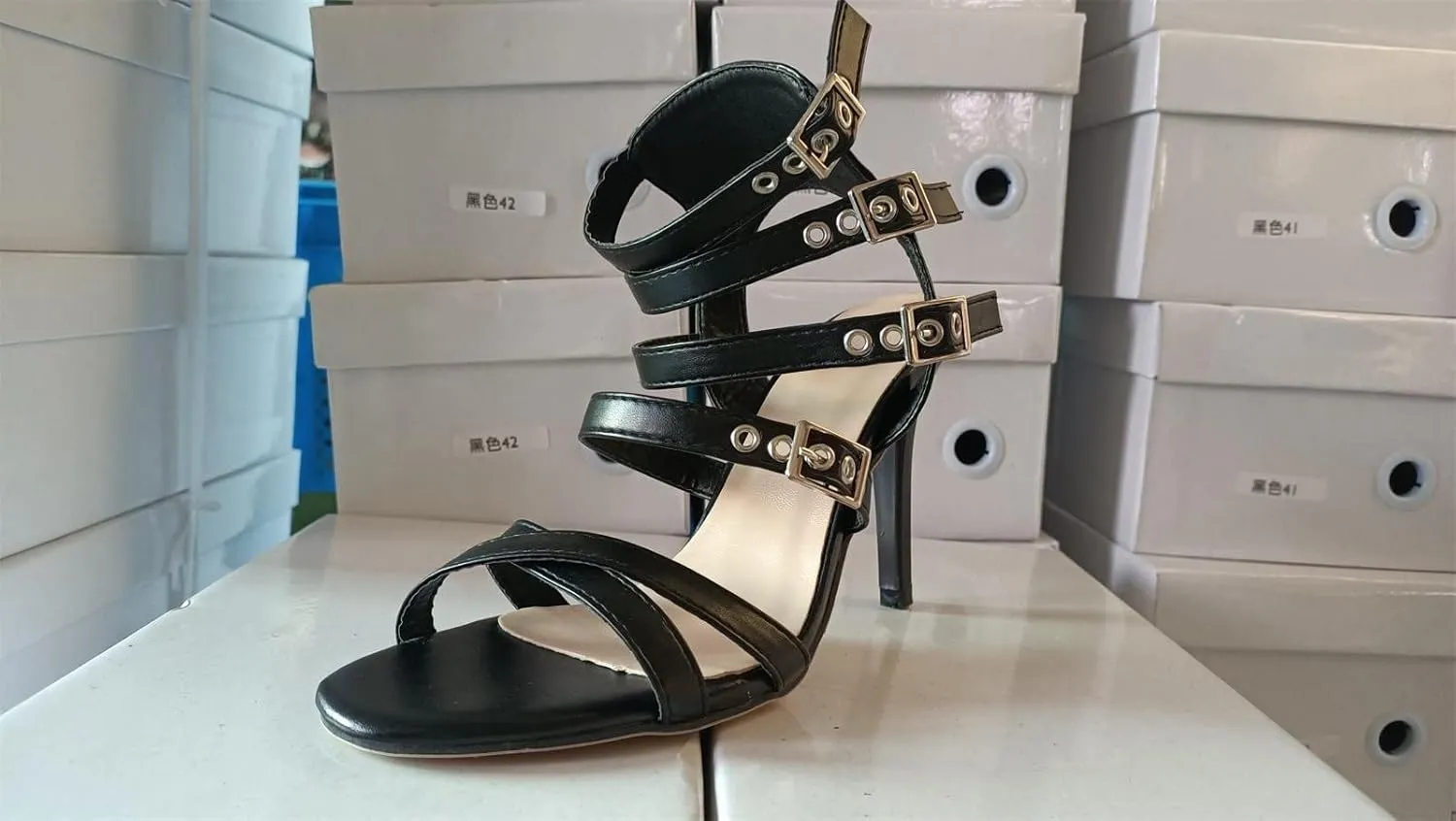 Womens Heel Dress Shoes Lace-up Casua Fashion Breathable Sandals Heels Shoes Women's High high Heels