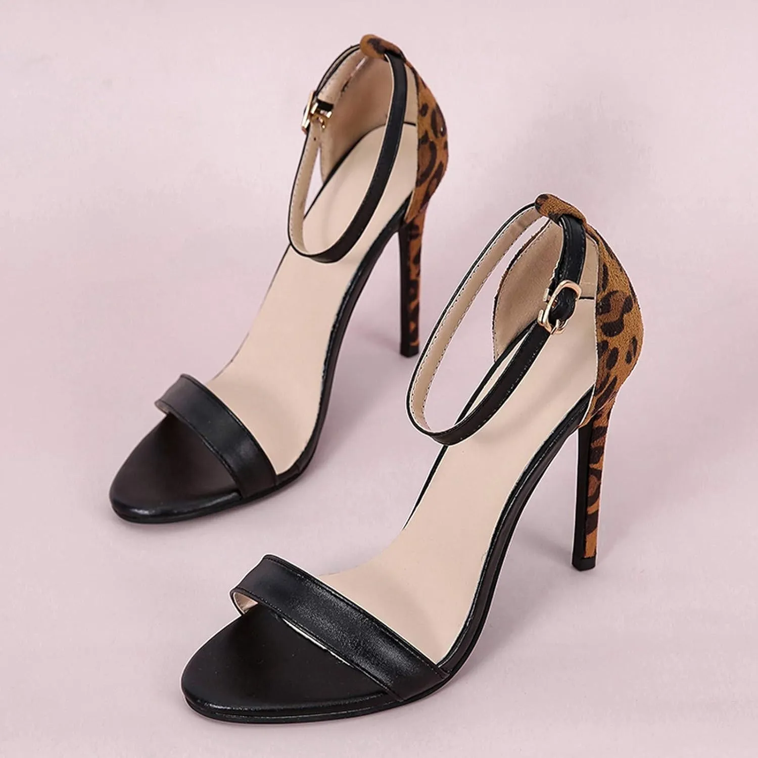 Womens Heel Dress Shoes Slip-On Casual Sandals Toe Heels Fashion Women's Breathable High high Heels