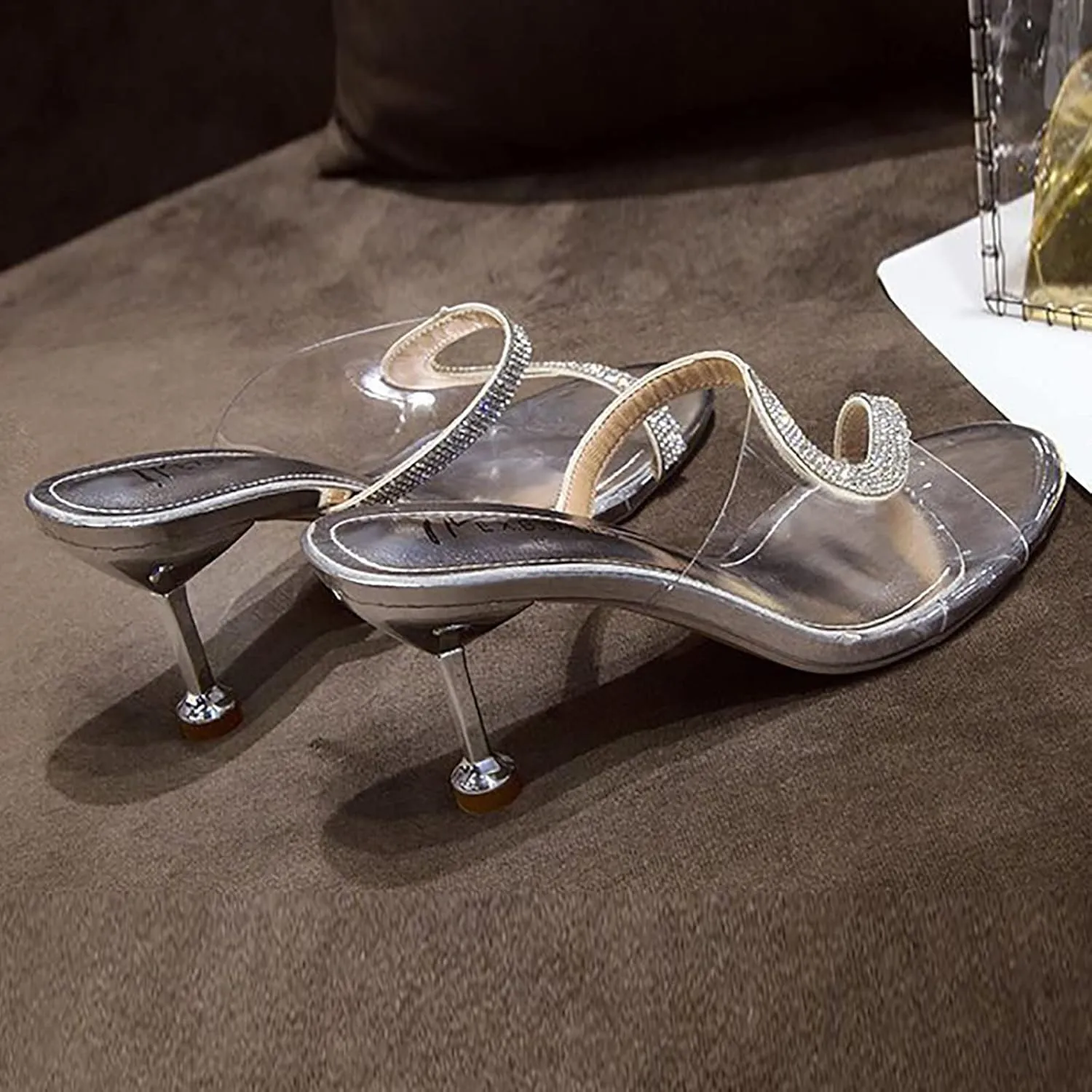 Women's Heels Pumps Women's Summer Korean Version Fish Mouth Casual Thin Heel High Heel Sandals