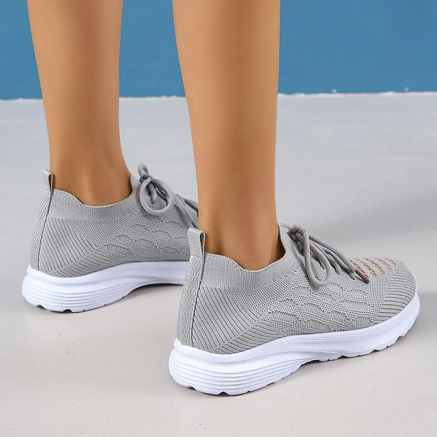 Womens Non Slip Slip On Shoes Casual Walking Sneakers Lightweight Canvas Comfortable Flat Fashion Loafers
