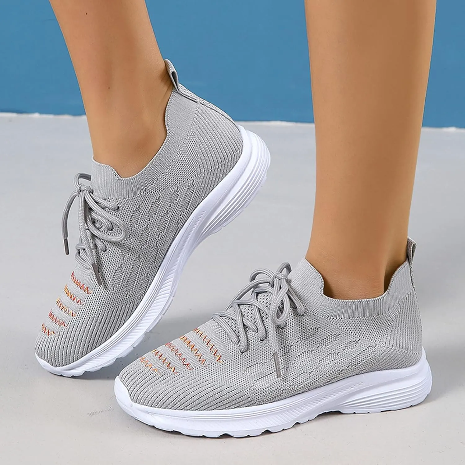 Womens Non Slip Slip On Shoes Casual Walking Sneakers Lightweight Canvas Comfortable Flat Fashion Loafers