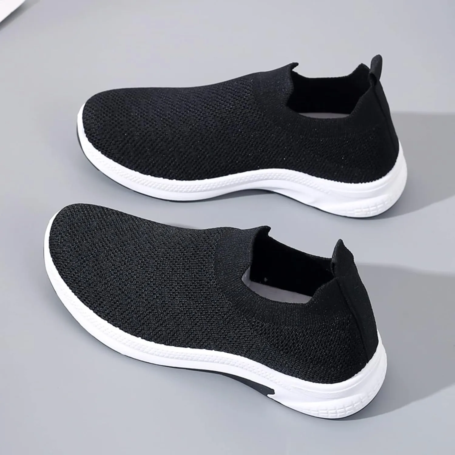 Women's Non Slip Tennis Sneakers Breathable Mesh Shoes Casual Sport Shoes Arch Support Shoes for Elderly Women